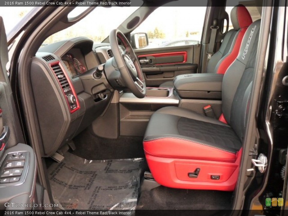 Rebel Theme Red/Black Interior Photo for the 2016 Ram 1500 Rebel Crew Cab 4x4 #110537117