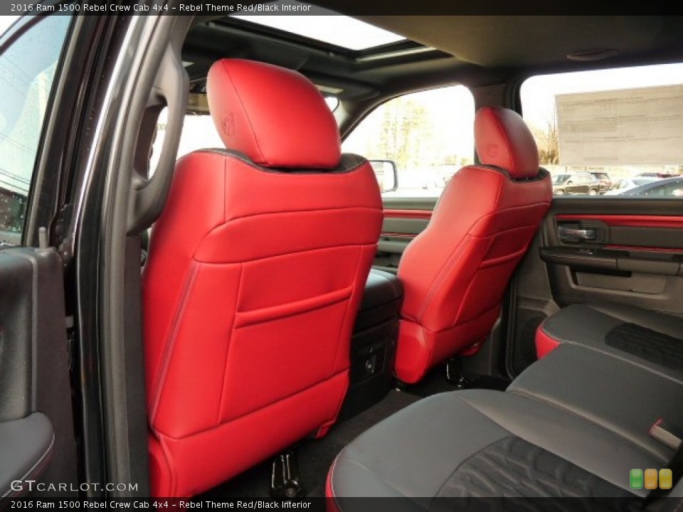 Rebel Theme Red/Black Interior Rear Seat for the 2016 Ram 1500 Rebel Crew Cab 4x4 #110537207