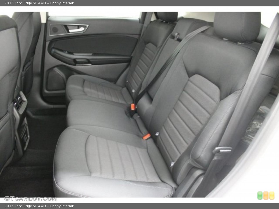 Ebony Interior Rear Seat for the 2016 Ford Edge SE AWD #110549795