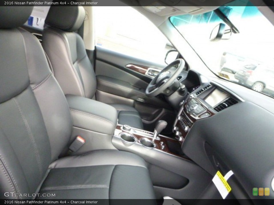 Charcoal Interior Front Seat for the 2016 Nissan Pathfinder Platinum 4x4 #110554888