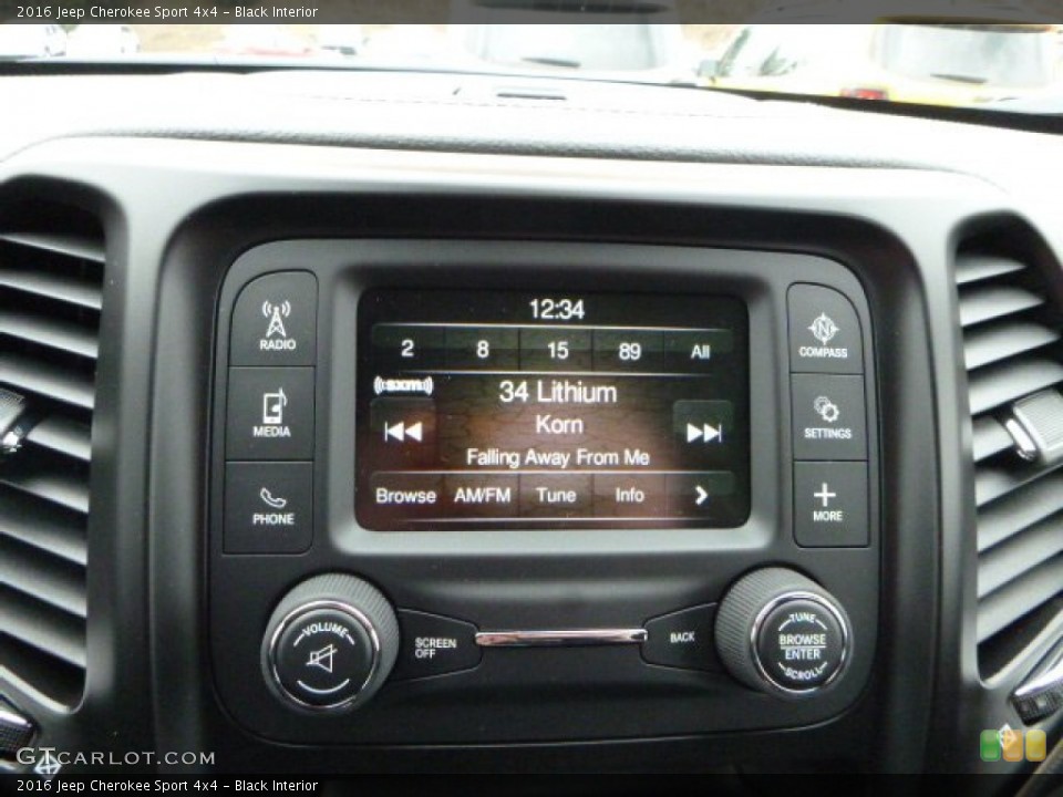 Black Interior Audio System for the 2016 Jeep Cherokee Sport 4x4 #110556385