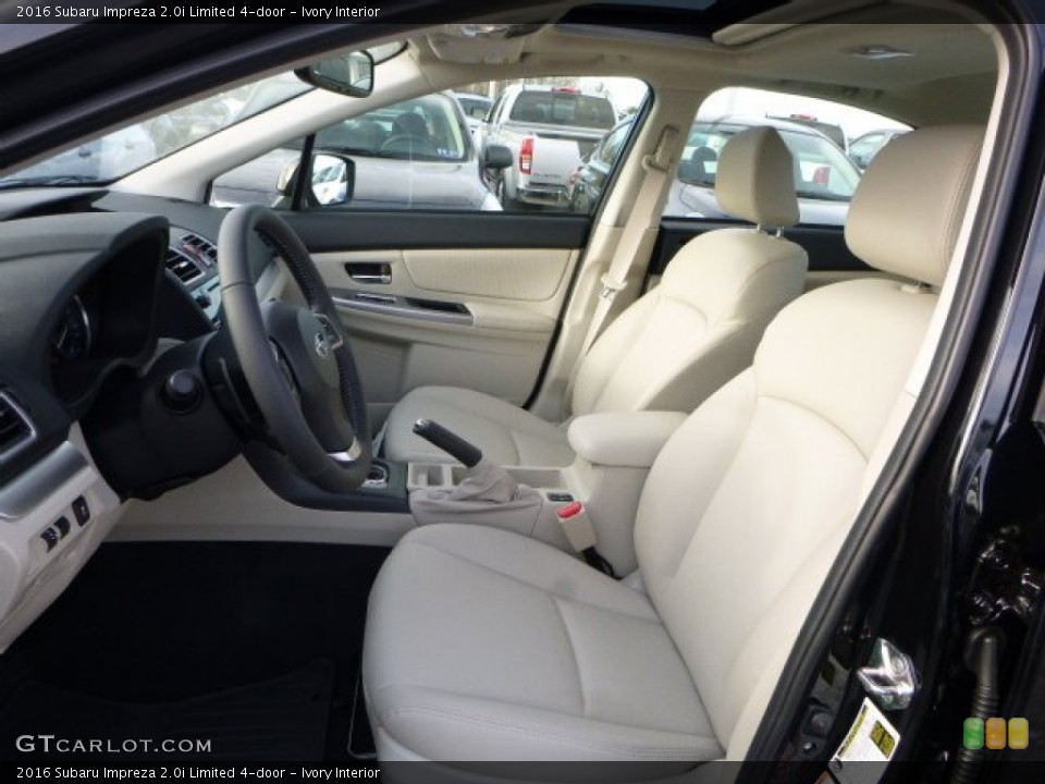 Ivory Interior Photo for the 2016 Subaru Impreza 2.0i Limited 4-door #110559748