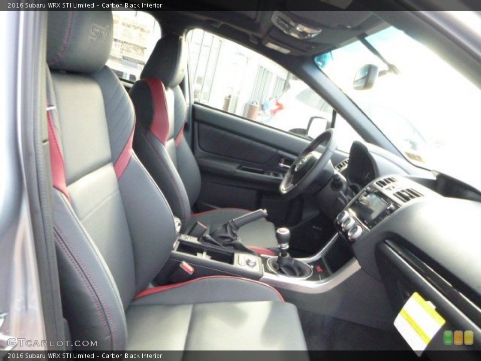 Carbon Black Interior Front Seat for the 2016 Subaru WRX STI Limited #110560024