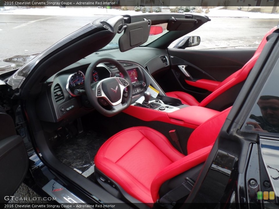 Adrenaline Red Interior Prime Interior for the 2016 Chevrolet Corvette Stingray Coupe #110591686