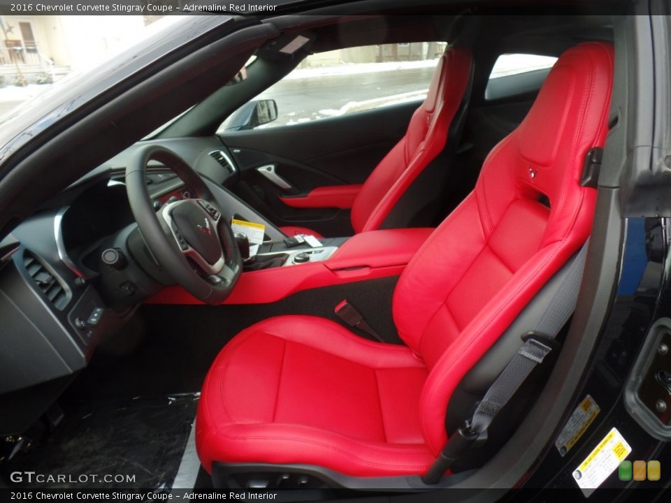 Adrenaline Red Interior Front Seat for the 2016 Chevrolet Corvette Stingray Coupe #110592060