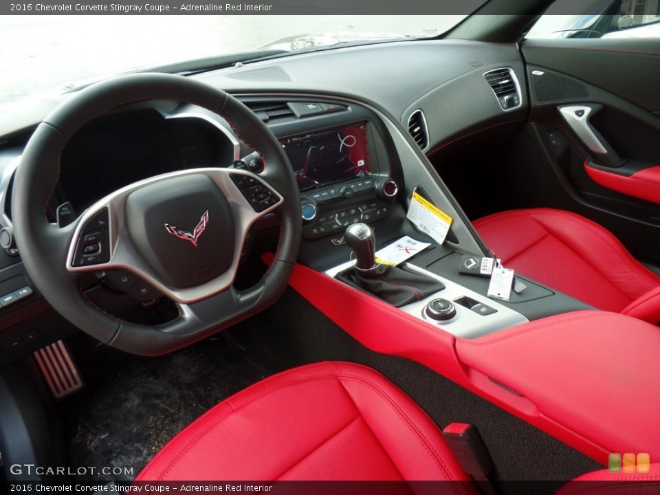 Adrenaline Red Interior Prime Interior for the 2016 Chevrolet Corvette Stingray Coupe #110592085