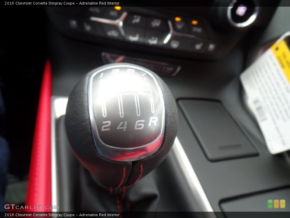 Adrenaline Red Interior Transmission for the 2016 Chevrolet Corvette Stingray Coupe #110592691