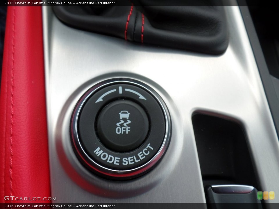 Adrenaline Red Interior Controls for the 2016 Chevrolet Corvette Stingray Coupe #110592760