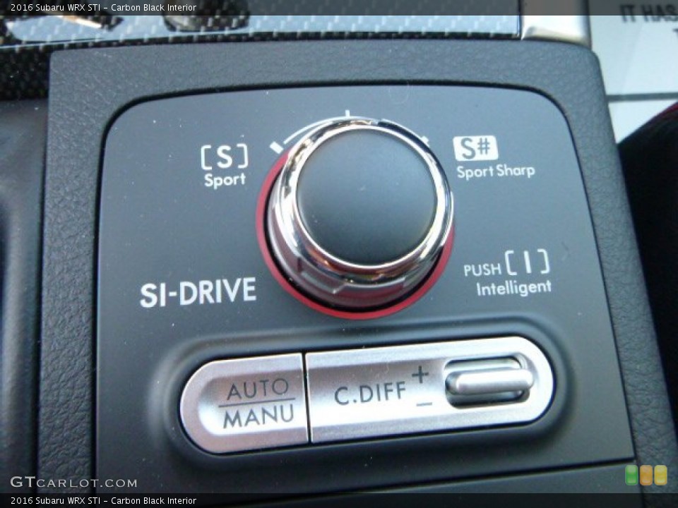 Carbon Black Interior Controls for the 2016 Subaru WRX STI #110637576