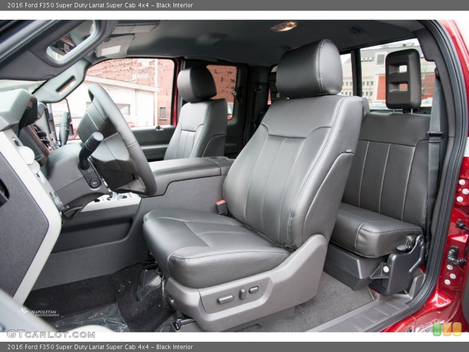 Black Interior Photo for the 2016 Ford F350 Super Duty Lariat Super Cab 4x4 #110643410