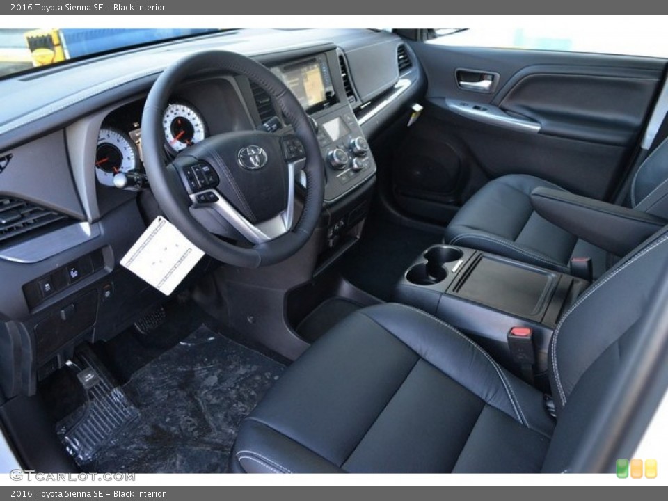 Black 2016 Toyota Sienna Interiors