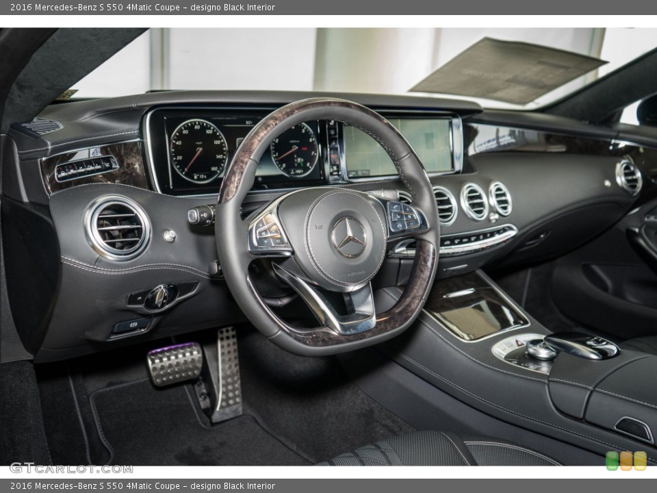 designo Black Interior Dashboard for the 2016 Mercedes-Benz S 550 4Matic Coupe #110682260