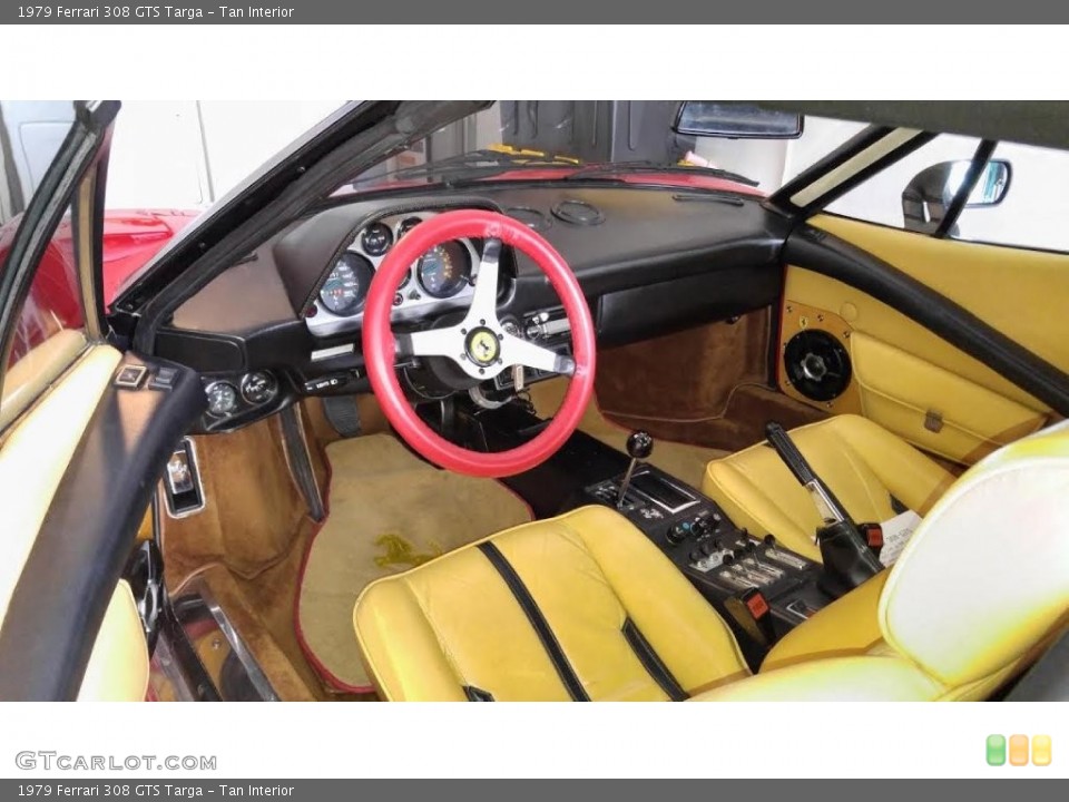 Tan Interior Photo for the 1979 Ferrari 308 GTS Targa #110698342