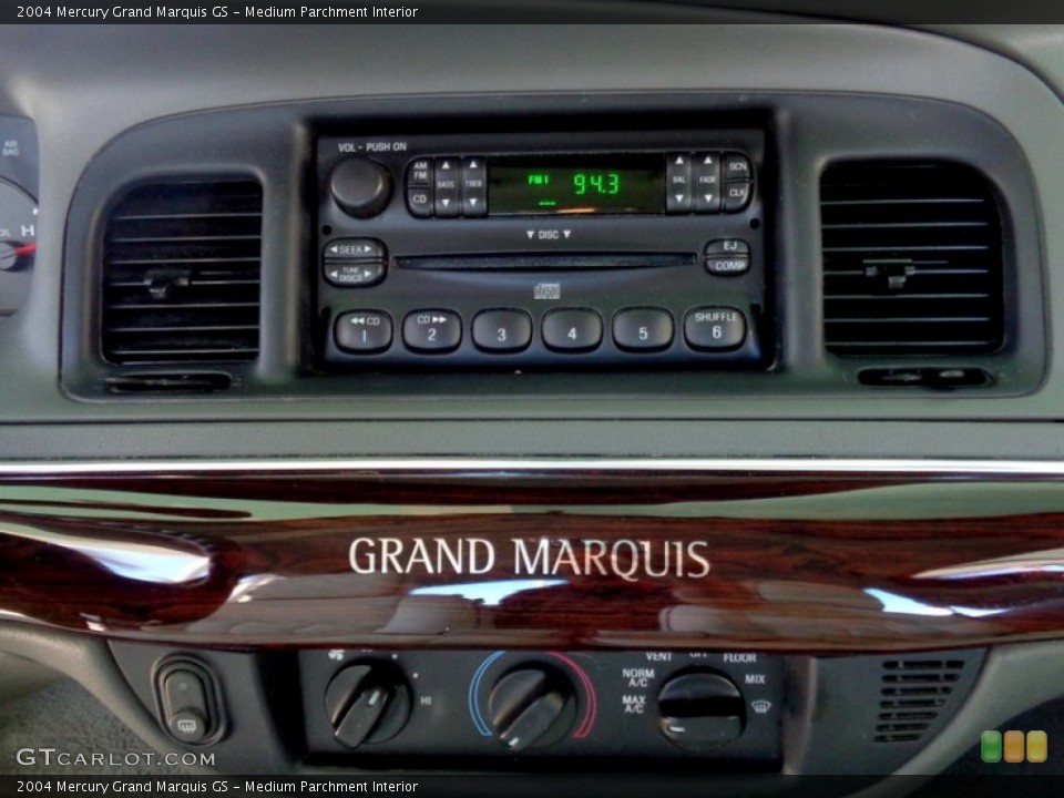 Medium Parchment Interior Controls for the 2004 Mercury Grand Marquis GS #110726779