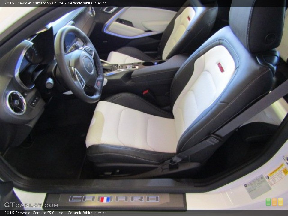 Ceramic White Interior Front Seat for the 2016 Chevrolet Camaro SS Coupe #110733121