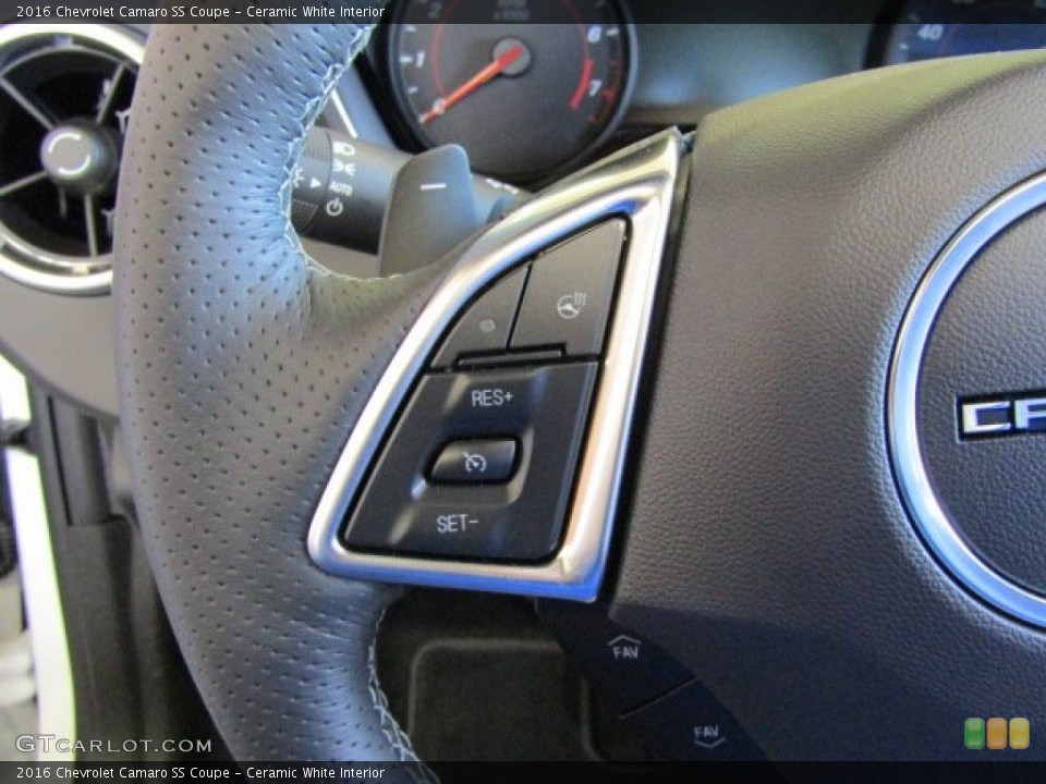 Ceramic White Interior Controls for the 2016 Chevrolet Camaro SS Coupe #110733261