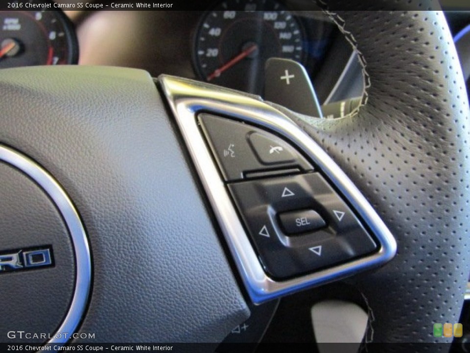 Ceramic White Interior Controls for the 2016 Chevrolet Camaro SS Coupe #110733283