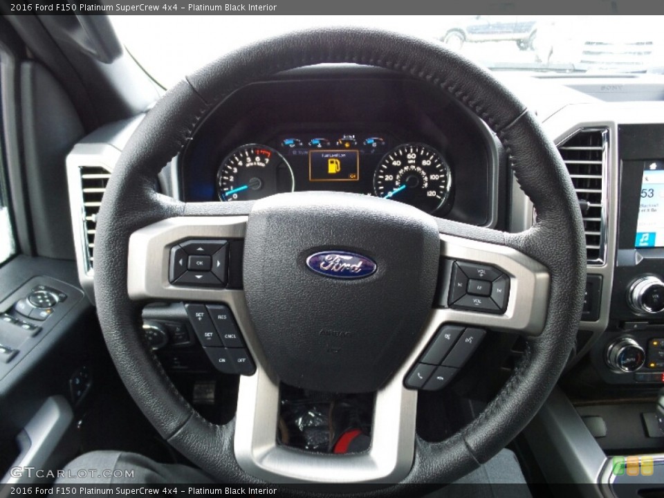 Platinum Black Interior Steering Wheel for the 2016 Ford F150 Platinum SuperCrew 4x4 #110754088