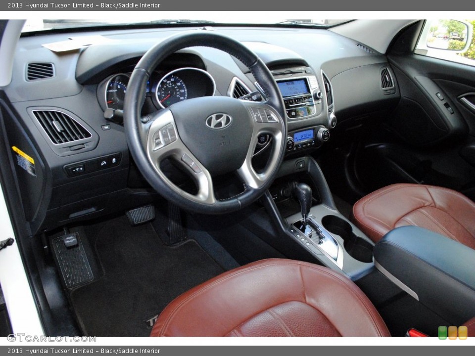 Black/Saddle Interior Photo for the 2013 Hyundai Tucson Limited #110756990