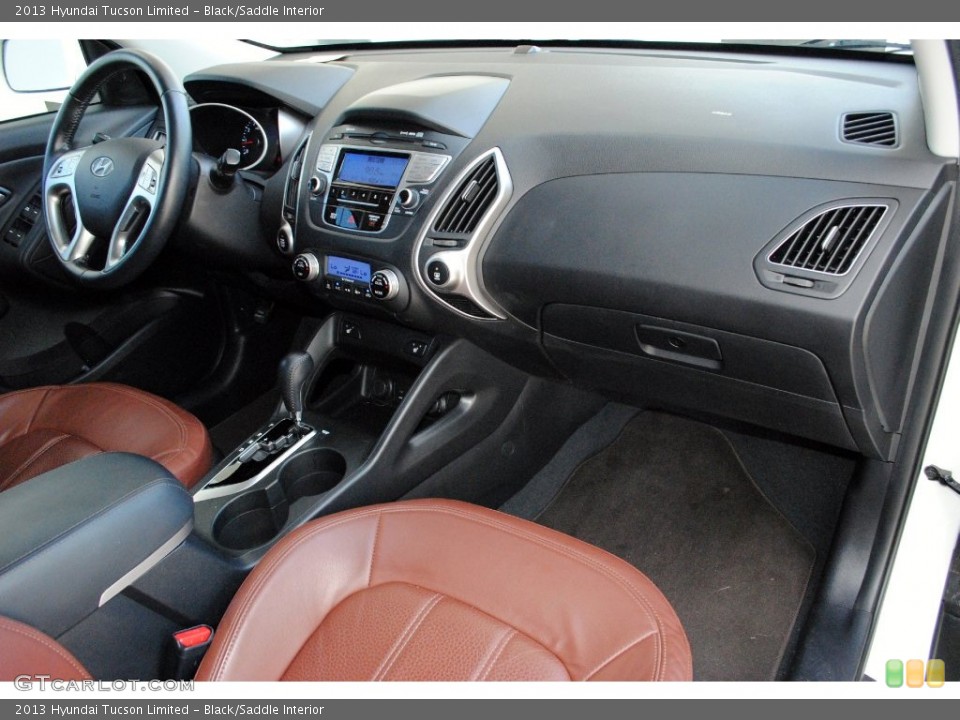 Black/Saddle Interior Dashboard for the 2013 Hyundai Tucson Limited #110757063