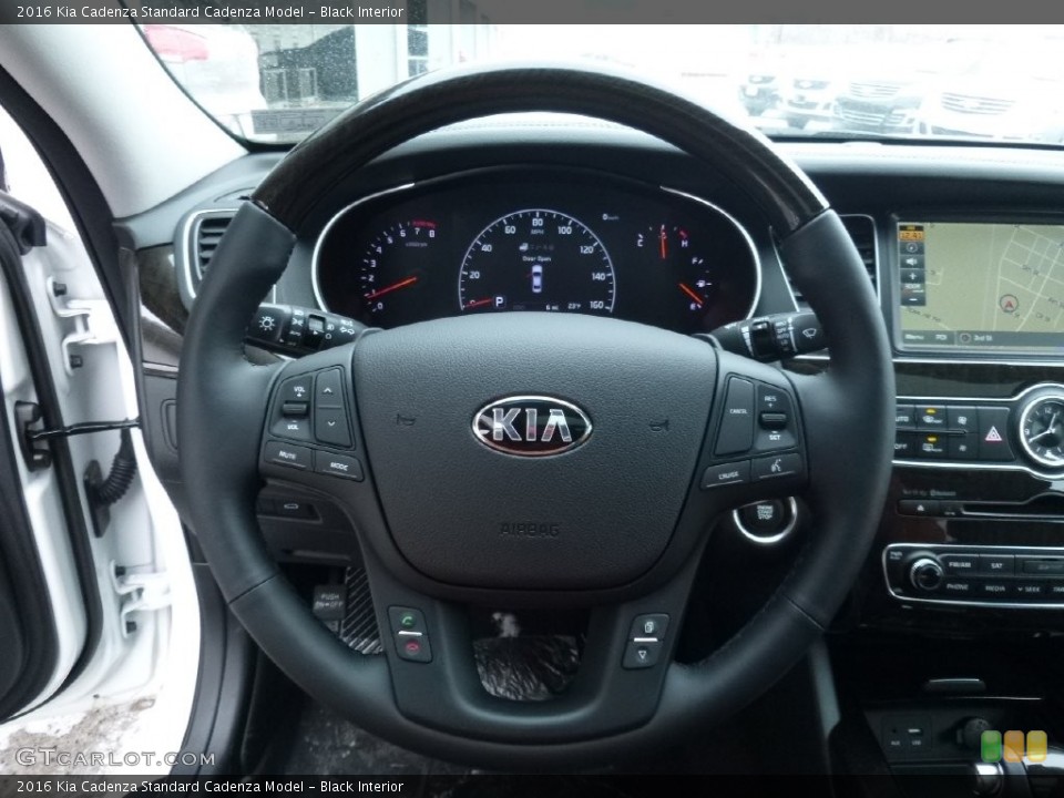 Black Interior Steering Wheel for the 2016 Kia Cadenza  #110760203