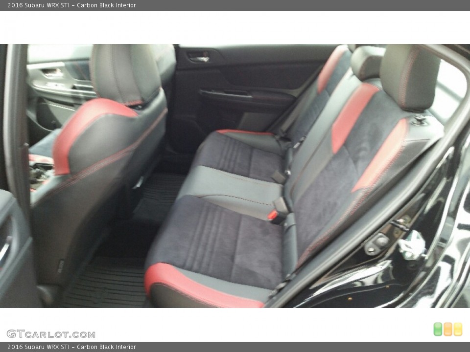 Carbon Black Interior Rear Seat for the 2016 Subaru WRX STI #110765628