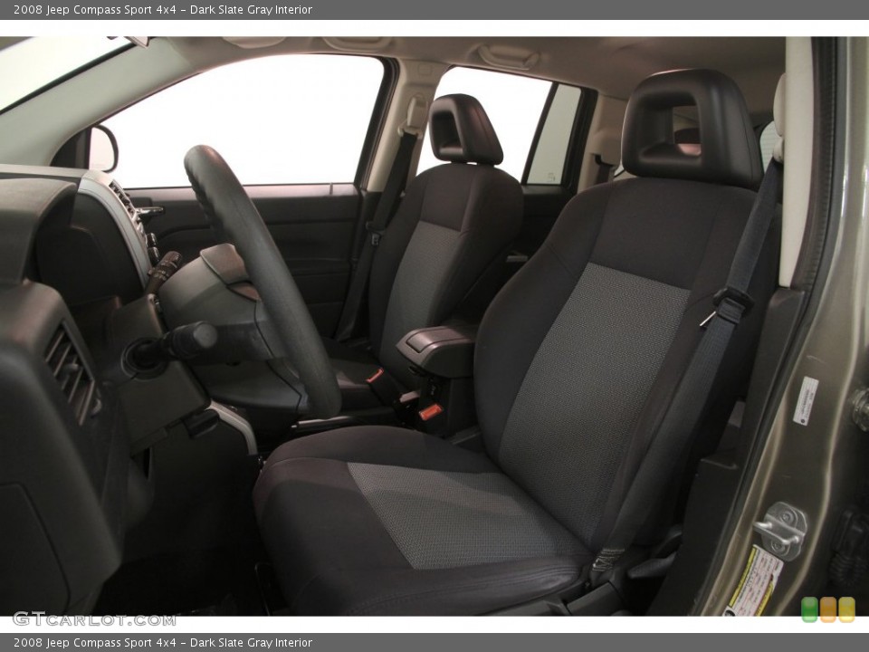 Dark Slate Gray Interior Front Seat for the 2008 Jeep Compass Sport 4x4 #110777364