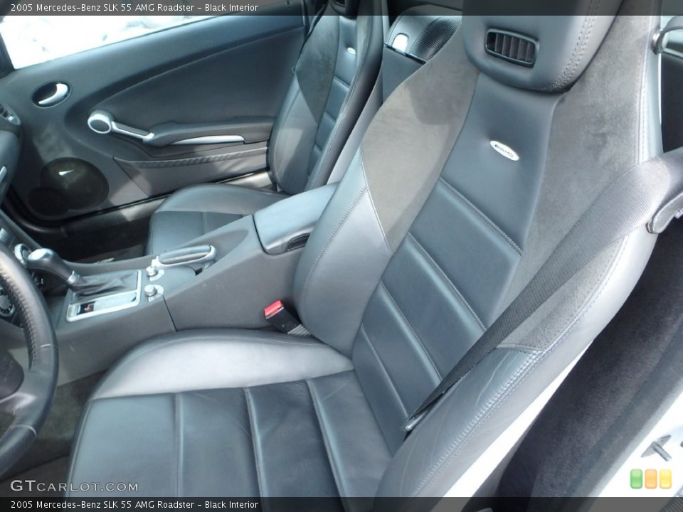 Black Interior Front Seat for the 2005 Mercedes-Benz SLK 55 AMG Roadster #110778159