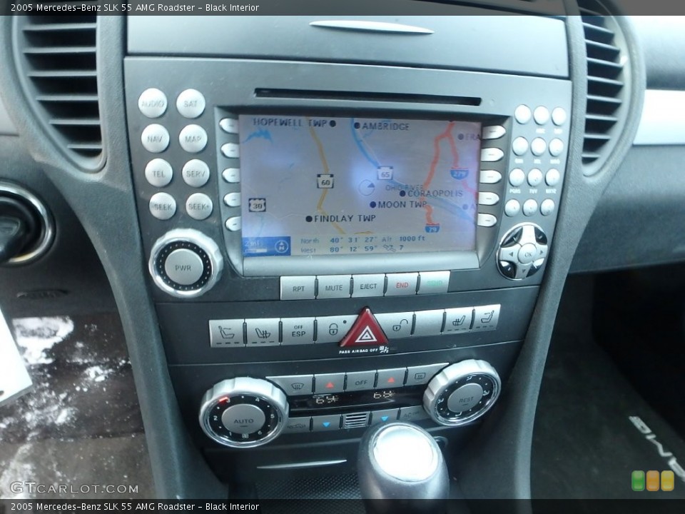 Black Interior Navigation for the 2005 Mercedes-Benz SLK 55 AMG Roadster #110778168