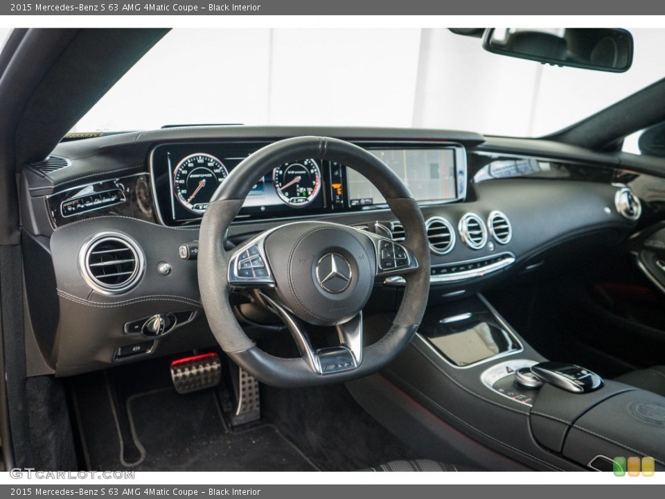 Black Interior Dashboard for the 2015 Mercedes-Benz S 63 AMG 4Matic Coupe #110794844