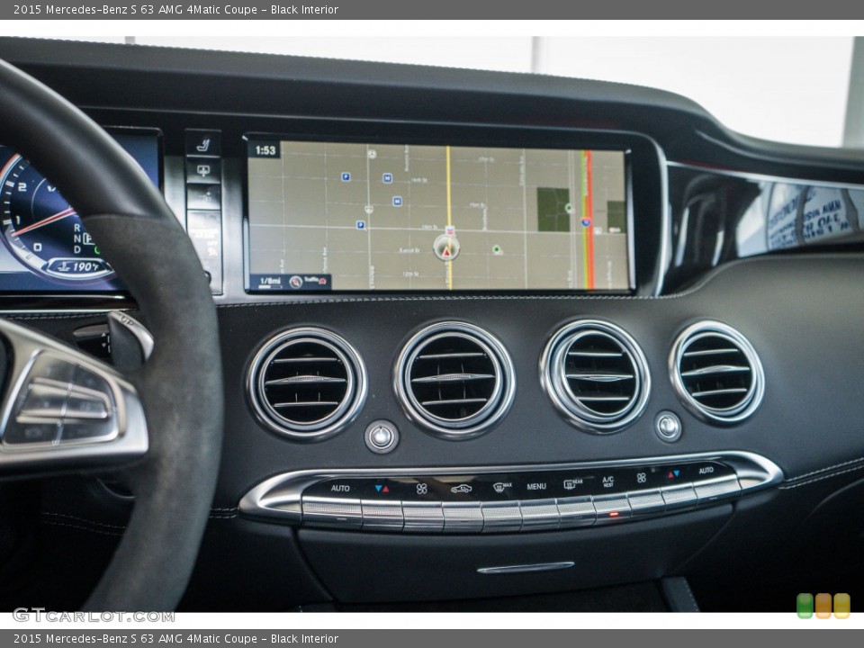 Black Interior Navigation for the 2015 Mercedes-Benz S 63 AMG 4Matic Coupe #110794904