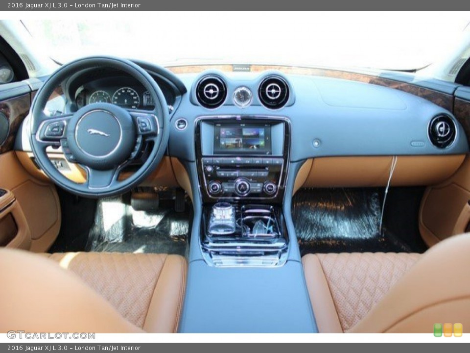 London Tan/Jet Interior Dashboard for the 2016 Jaguar XJ L 3.0 #110800234
