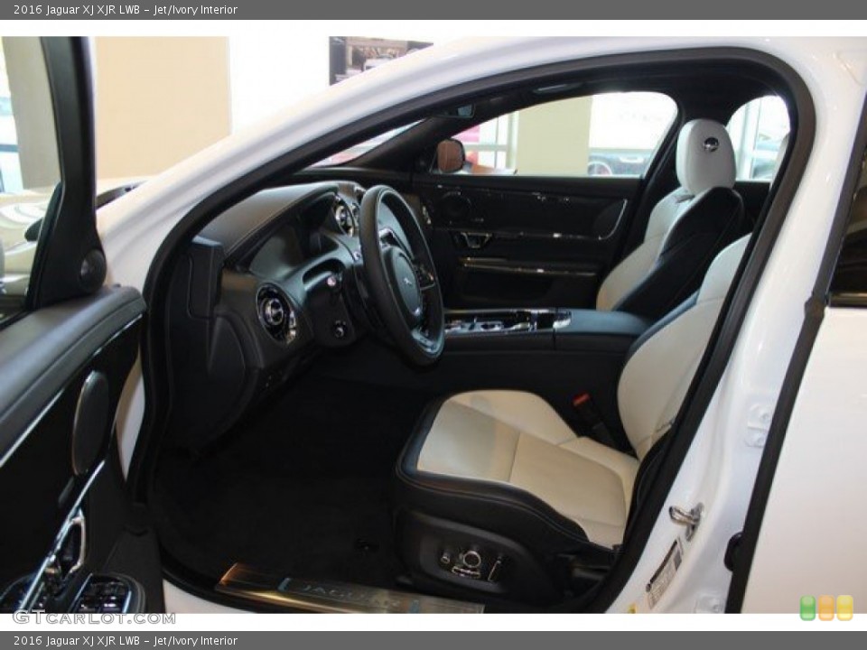 Jet/Ivory Interior Front Seat for the 2016 Jaguar XJ XJR LWB #110803012