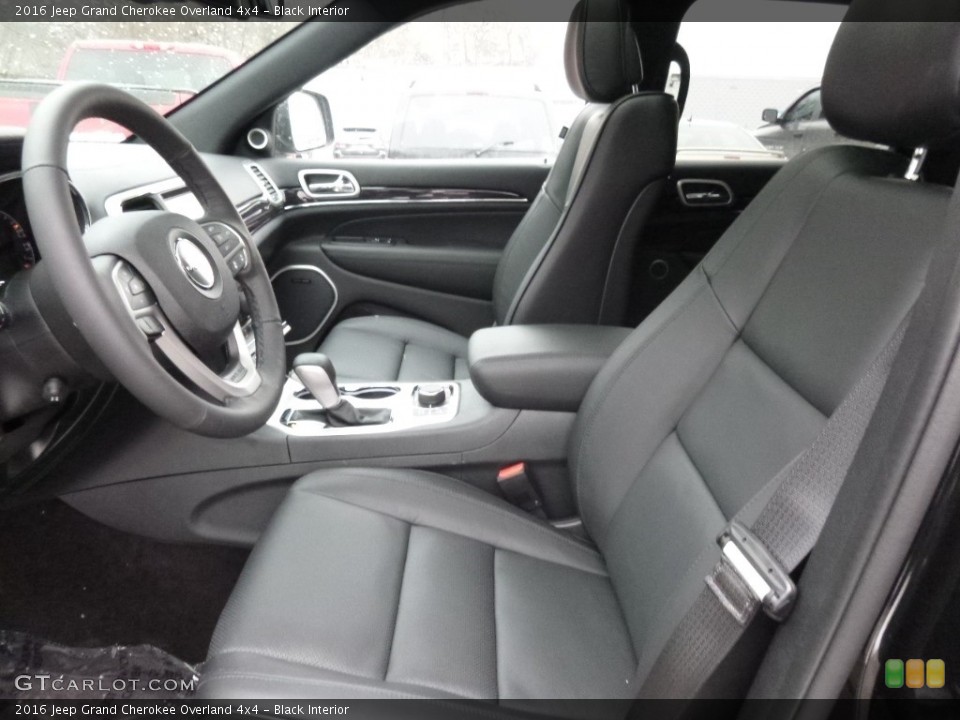 Black Interior Front Seat for the 2016 Jeep Grand Cherokee Overland 4x4 #110805474