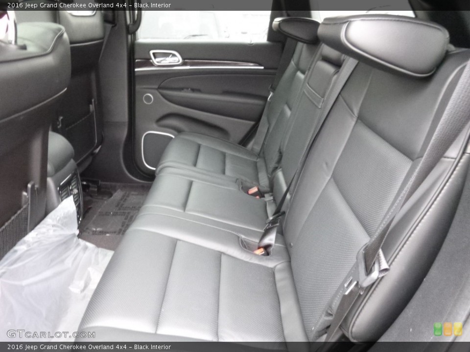 Black Interior Rear Seat for the 2016 Jeep Grand Cherokee Overland 4x4 #110805495
