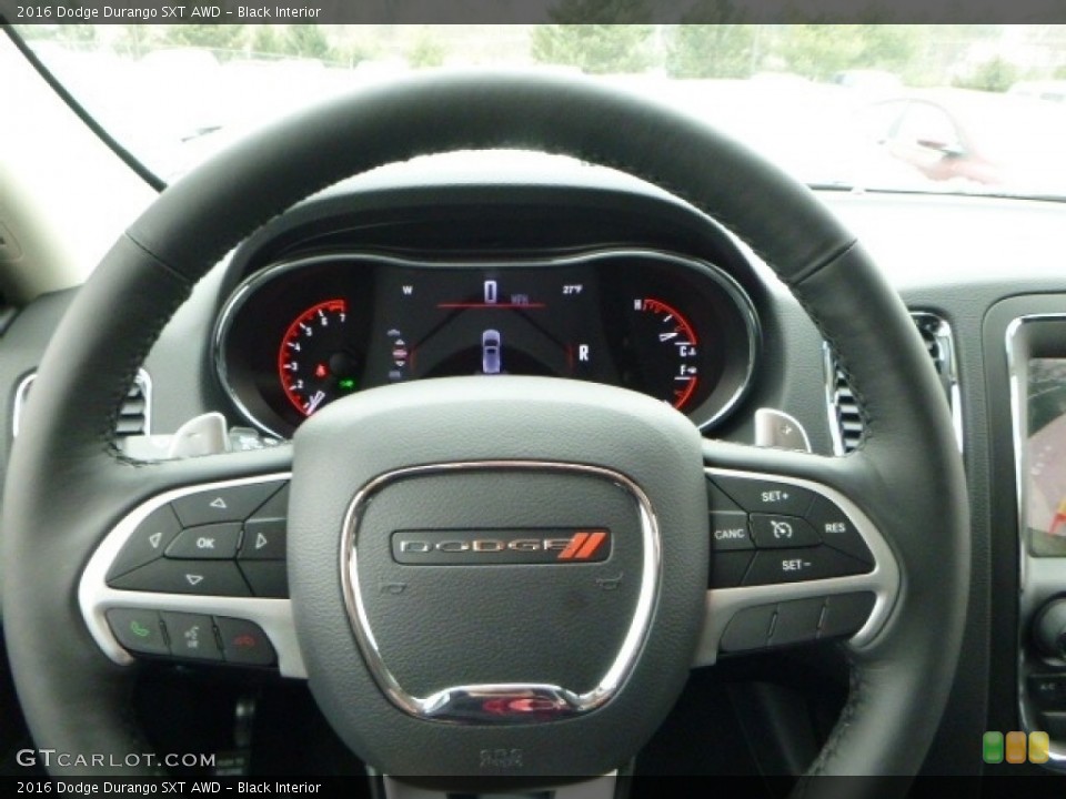 Black Interior Steering Wheel for the 2016 Dodge Durango SXT AWD #110805909