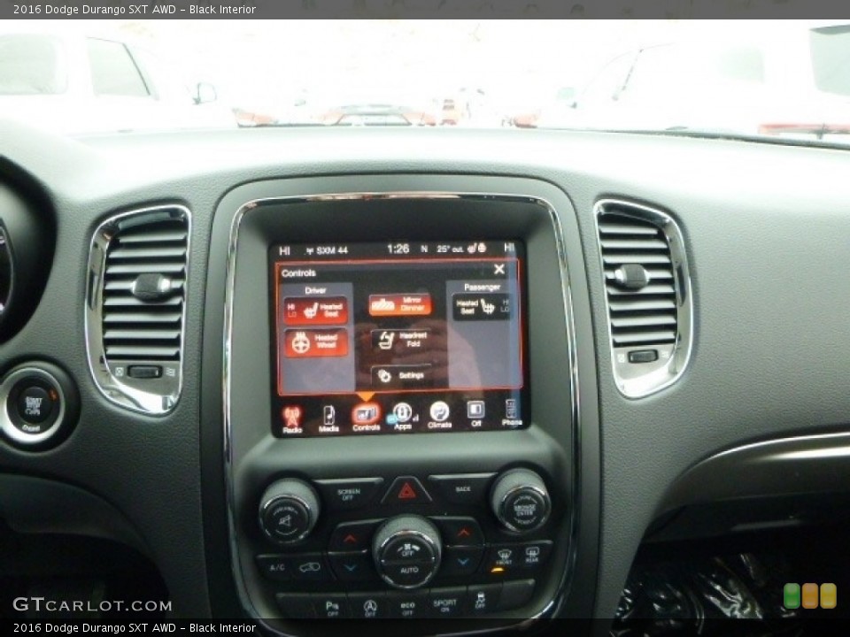 Black Interior Controls for the 2016 Dodge Durango SXT AWD #110806773