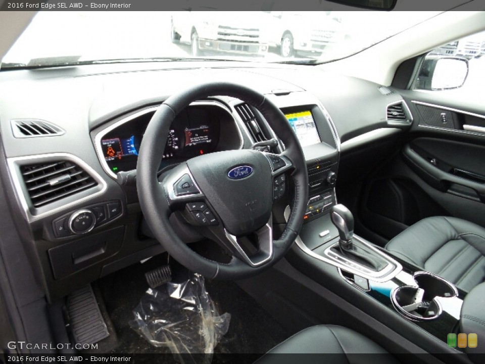Ebony Interior Dashboard for the 2016 Ford Edge SEL AWD #110810118