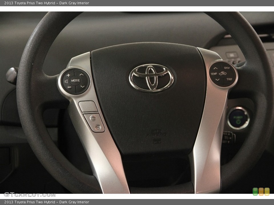 Dark Gray Interior Steering Wheel for the 2013 Toyota Prius Two Hybrid #110813652