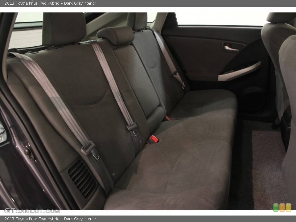 Dark Gray Interior Rear Seat for the 2013 Toyota Prius Two Hybrid #110813790