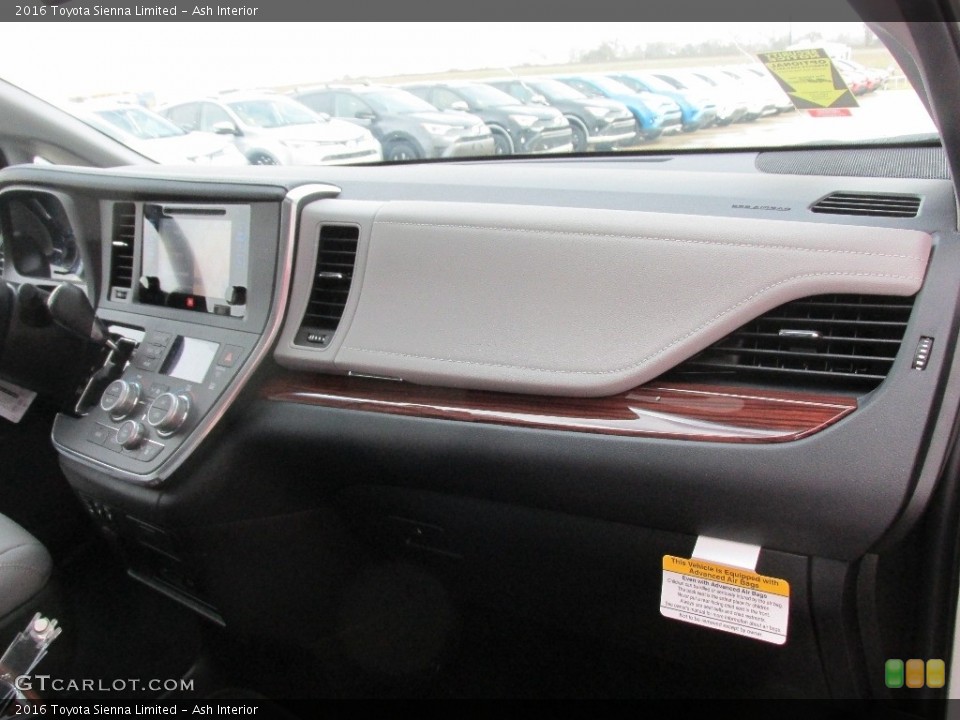 Ash Interior Dashboard for the 2016 Toyota Sienna Limited #110815657
