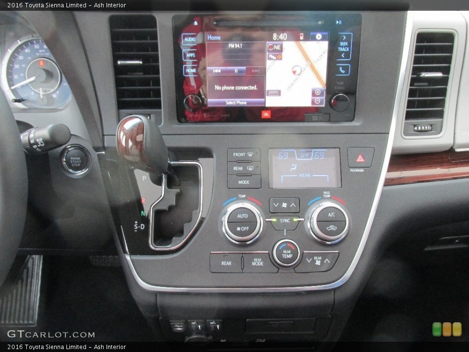 Ash Interior Controls for the 2016 Toyota Sienna Limited #110815695