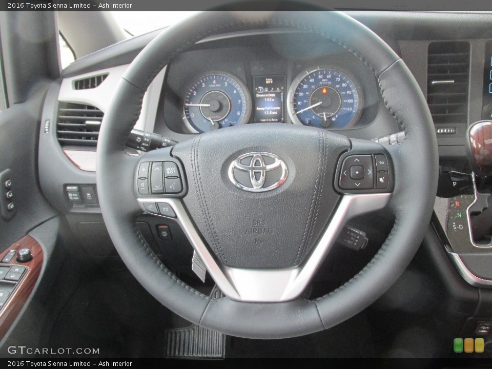 Ash Interior Steering Wheel for the 2016 Toyota Sienna Limited #110815755