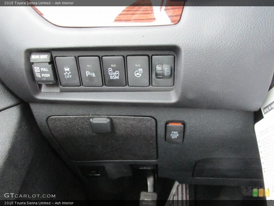Ash Interior Controls for the 2016 Toyota Sienna Limited #110815773
