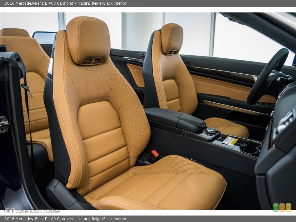 Natural Beige/Black Interior Photo for the 2016 Mercedes-Benz E 400 Cabriolet #110817843