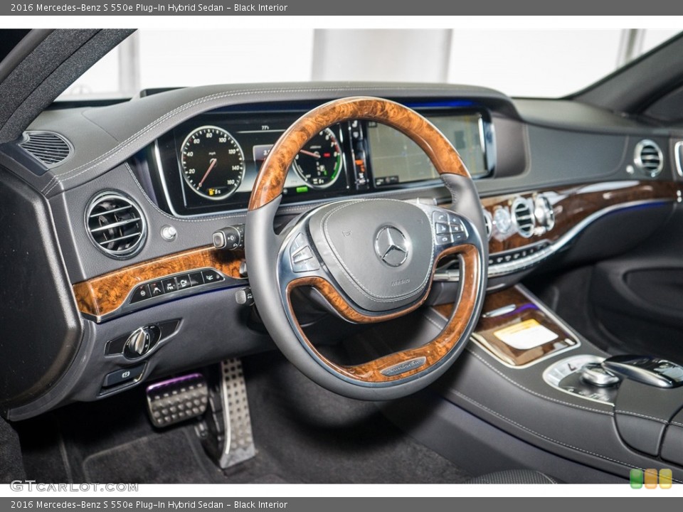 Black Interior Dashboard for the 2016 Mercedes-Benz S 550e Plug-In Hybrid Sedan #110818665
