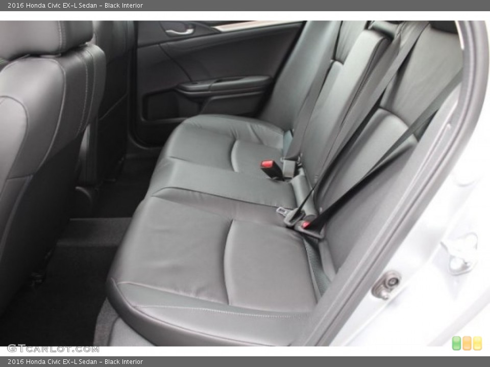 Black Interior Rear Seat for the 2016 Honda Civic EX-L Sedan #110821263
