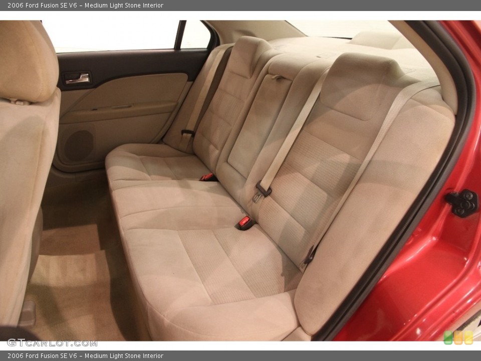 Medium Light Stone Interior Rear Seat for the 2006 Ford Fusion SE V6 #110829057