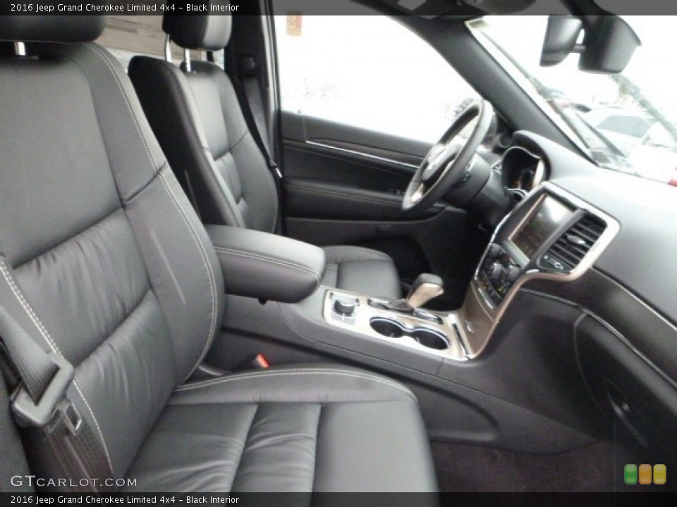 Black Interior Front Seat for the 2016 Jeep Grand Cherokee Limited 4x4 #110838798