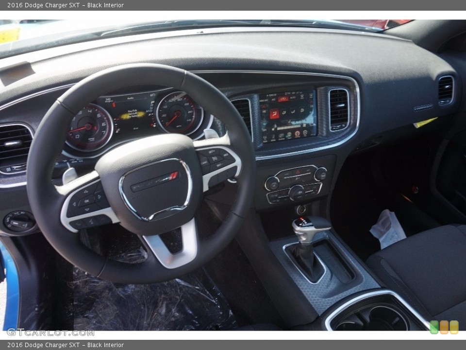 Black Interior Dashboard for the 2016 Dodge Charger SXT #110843816